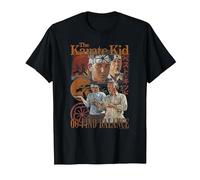 The Karate Kid Go Find Balance Vintage Photo Collage Movie Camiseta, Hombre, Negro, XL