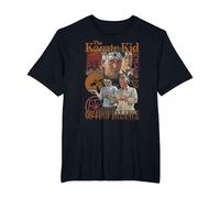 The Karate Kid Go Find Balance Vintage Photo Collage Movie Camiseta, Hombre Tallas Grandes, Negro, 2X Alto