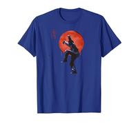 The Karate Kid Patada de grúa de Tinta Sumi Camiseta, Hombre, Azul Real, 3XL