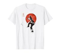 The Karate Kid Patada de grúa de Tinta Sumi Camiseta, Hombre, Blanco, 5XL