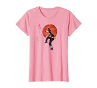 The Karate Kid Patada de grúa de Tinta Sumi Camiseta, Mujer, Rosado, 3XL