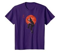 The Karate Kid Patada de grúa de Tinta Sumi Camiseta, Niños, Morado, 2 años