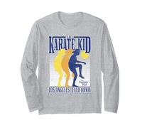 The Karate Kid Retro Crane Kick Silhouettes Movie Manga Larga