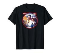 The Karate Kid Round Illustrated Poster Movie Camiseta, Hombre, Negro, L
