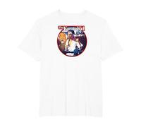 The Karate Kid Round Illustrated Poster Movie Camiseta, Hombre Tallas Grandes, Blanco, 4X Alto