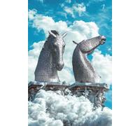The Kelpies Falkirk Scotland Gratitude Journal: 6 x 9 100 lined pages in hardcover notebook