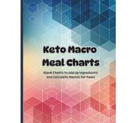 The Keto Macro Meal Chart Journal: A Book of Blank Macro Tables to Help Calculate the Carbs, Calories, Fat, Protein and Fiber in your meals