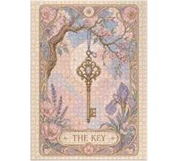 The Key : Hanging from A Tree Branch - Rompecabezas de 300/500/1000 piezas - Rompecabezas de arte inspirado en cartas del tarot estético femenino - 500 piezas (38 x 52 cm)