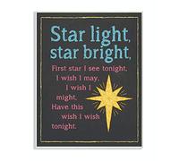 The Kids Room by Stupell Star Light, Star Bright Nursery Rhyme Rectangle Wall Plaque by The Kids Room by Stupell