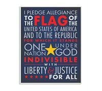 The Kids Room by Stupell The Pledge of Allegiance Textual Art Wall Plaque by The Kids Room by Stupell