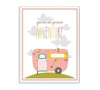 The Kids Room by Stupell You Are Our Greatest Adventure Art Wall Plaque, Pink/Gray by The Kids Room by Stupell