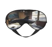 The Killer Whale in The Room - Antifaz suave para dormir, ideal para mujeres y hombres y viajes, cómodo y ajustable, perfecto para uso en interiores y exteriores