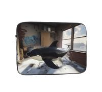 The Killer Whale in The Room - Funda para portátil a prueba de golpes, delgada, ligera, portátil, para viaje de 17 pulgadas
