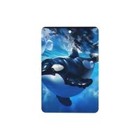 The Killer Whale in the Sea - 4 tarjetas ambientadoras para coche, desechables, para vehículos, aroma a lavanda
