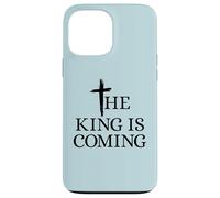 The King Is Coming Christianity Versículo de la Biblia Cruz Cristiana Carcasa para iPhone 13 Pro MAX