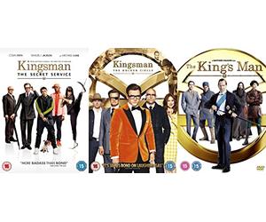 The Kingsman Trilogy 1-3 Collection DVD - Kingsman-The Secret Service, Kingsman-The Golden Circle, The King's Man DVD - Kingsman 3 Movie Collection DVD