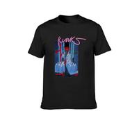 The Kinks The Great Lost Kinks Album Unisex 100% Cotton Short-Sleeve T-Shirts Black M