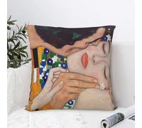 The Kiss by Gustav Klimt - Funda de almohada cómoda para sofá, cojín decorativo utilizado para el hogar, dormitorio, sala de estar