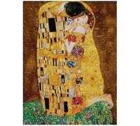 The Kiss - Kit de punto de cruz, 100 % algodón, 14 quilates, 150 x 200 puntos, 27 x 36 cm, algodón