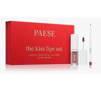 THE KISS LIPS SET N 01 Liquid Lipstick & Lip liner "Nude Beige"