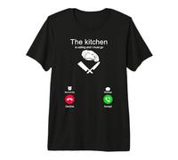 The Kitchen is Calling and I Must go - Chef - Cocinero Camiseta Premium