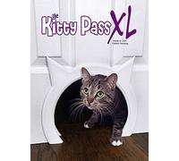 The Kitty Pass XL Große Katzentür für den Innenbereich, versteckte Katzentoilette