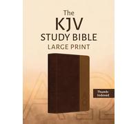 The KJV Study Bible, Large Print (Indexed) [Two-Tone Brown Alpha & Omega]