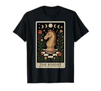 The Knight Chess Player Master Tarot Card Witchy Moon Camiseta