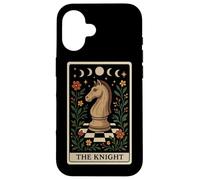 The Knight Chess Player Master Tarot Card Witchy Moon Carcasa para iPhone 16