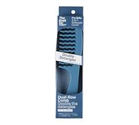 The Knot Dr. For Conair Pro Brite - Peine desenredante 2 en 1 de doble fila, azul, 1 pieza