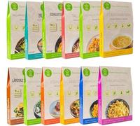 The Konjac Shop - Pack Degusta 12x270g Pasta Shirataki Sin Gluten, Baja en Calorías y Carbohidratos para Dietas Keto y Veganas