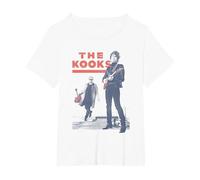 The Kooks Oficial Camiseta, Mujer Tallas Grandes, Blanco, 1XL Grande