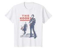 The Kooks Oficial Camiseta, Niños, Blanco, 10 años