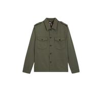 The Kooples Blouson Tissu Chevron Avec Doublure Leopard Olive Night Talla: S | Camisas Casuales Outlet | Hombre | Negro