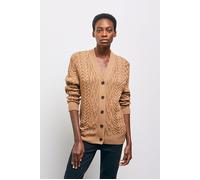 The Kooples Buttoned Cardigan In Braided Wool Camel Talla: 38 | Outlet | Mujer | Marrón