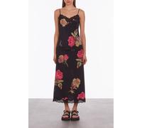 The Kooples Camisole With Lace Neckline And Bottom Pink Black Talla: 34 | Vestidos Midi Outlet | Mujer | Negro