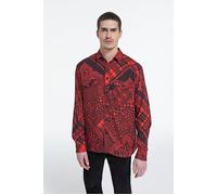 The Kooples Chemise Manches Longues Black - Red Talla: S | Camisas Casuales Outlet | Hombre | Negro