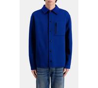 The Kooples Double-sided Wool Jacket With Checked Inside Royal Blue-dark Talla: M | Chaquetas finas Outlet | Hombre | Blanco