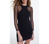 The Kooples Fitted Dress With Inlay Black Talla: 38 | Mini Vestidos Outlet | Mujer | Negro