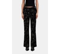 The Kooples High-waist Velvet Suit Trousers With Glitter Black Talla: 36 | Pantalones Formales Outlet | Mujer | Negro