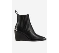 The Kooples Leather Ankle Boots With Topstitching Black Talla: 37 | Botas Outlet | Mujer | Negro