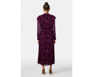 The Kooples Long Buttoned Dress With Lavaliere Collar Pink Talla: 38 | Vestidos Midi Outlet | Mujer | Rosa