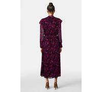 The Kooples Long Buttoned Dress With Lavaliere Collar Pink Talla: 40 | Vestidos Midi Outlet | Mujer | Rosa