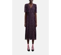 The Kooples Long Dress With Short Sleeves Black/pink Talla: 38 | Vestidos Midi Outlet | Mujer | Blanco