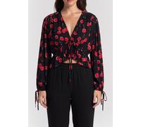 The Kooples Long-lasting Top Black - Red Talla: 40 | Manga Larga Outlet | Mujer | Negro
