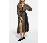 The Kooples Long Leo Dress Viscose Ggt Leopard Talla: 38 | Vestidos Midi Outlet | Mujer |