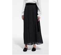 The Kooples Long Pleated Velvet Belt Skirt Black Talla: 34 | Faldas maxi Outlet | Mujer | Negro