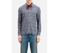 The Kooples Long Sleeve Shirt With Classic Collar Navy/blue Talla: S | Camisas Casuales Outlet | Hombre | Blanco