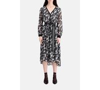 The Kooples Long-sleeved Button-down Dress Black White Talla: 40 | Vestidos midi Outlet | Mujer | Negro