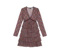 The Kooples Long-sleeved Dress With Short Pleated Skirt Multicolor Talla: 34 | Vestidos midi Outlet | Mujer | Blanco